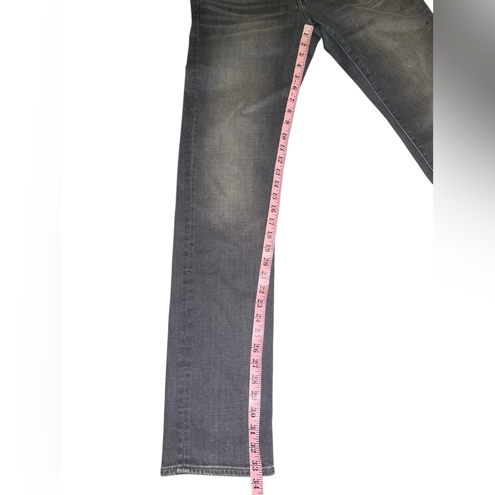 7 For All Mankind Jeans Slim Straight Leg Gray Size 30 NWT - Picture 12 of 17